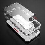 Wholesale Transparent Shockproof Clear Back Shell Case for iPhone 12 Mini 5.4 (Clear)